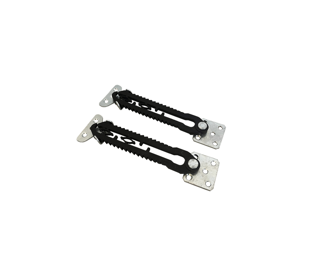 Aura connection brackets, galvanized steel w/plastic