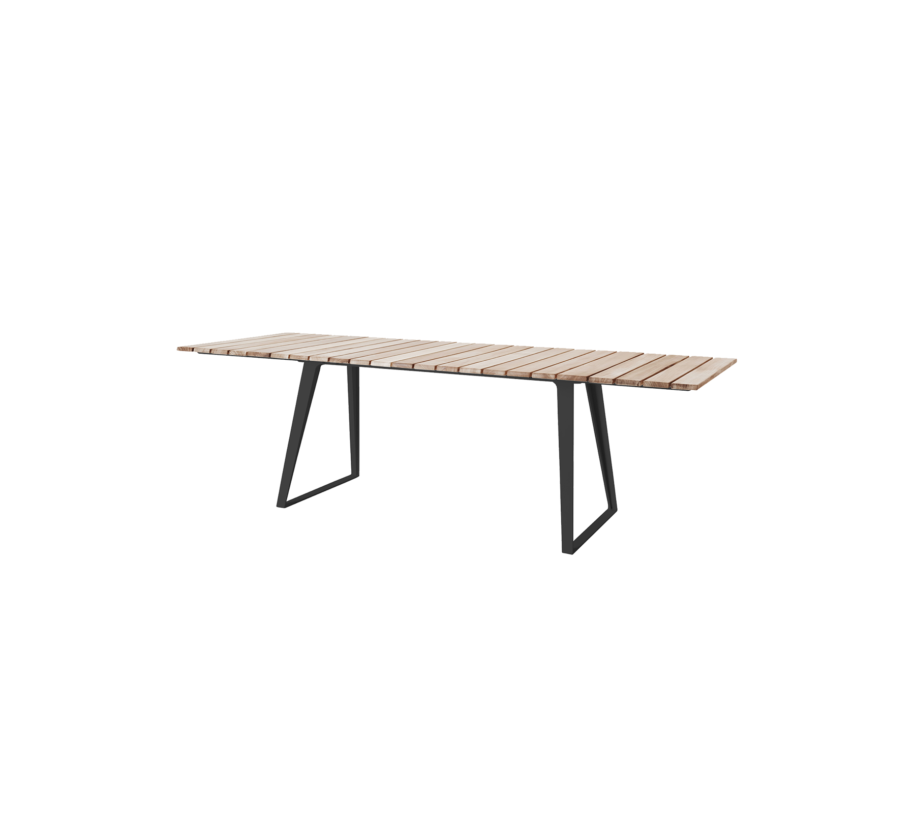 Copenhagen dining table, incl. 2 extension leaves 243x84 cm