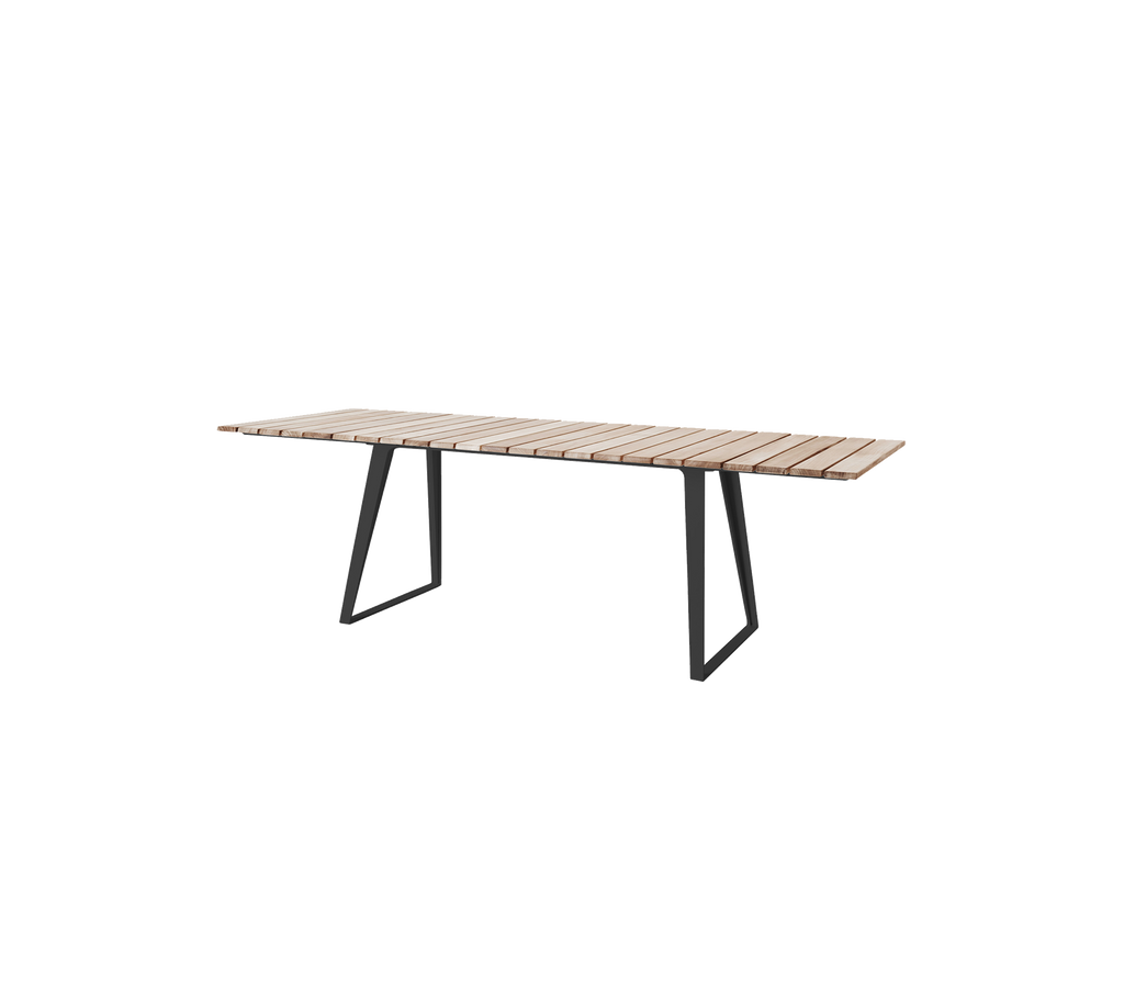 Copenhagen dining table, incl. 2 extension leaves 243x84 cm