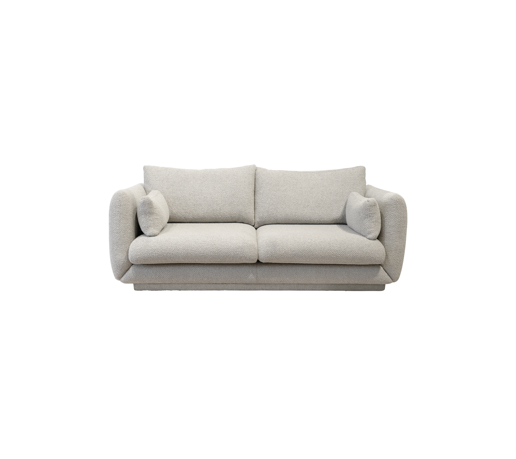 Bloom 2-seater sofa w/plinth