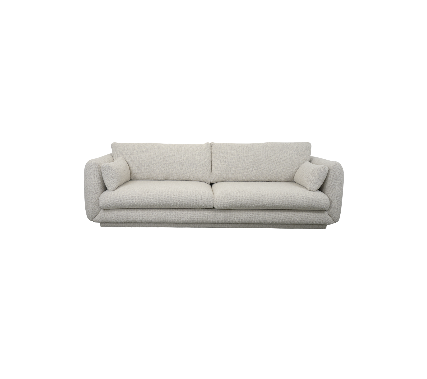 Bloom 3-seater sofa w/plinth