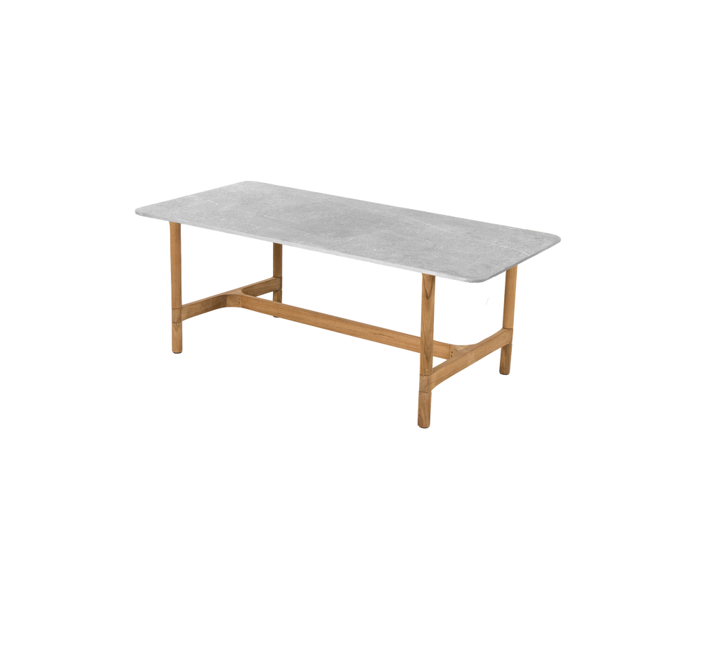 Twist coffee table, rectangular