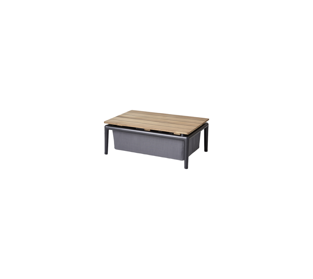 Conic box table 74x52 cm