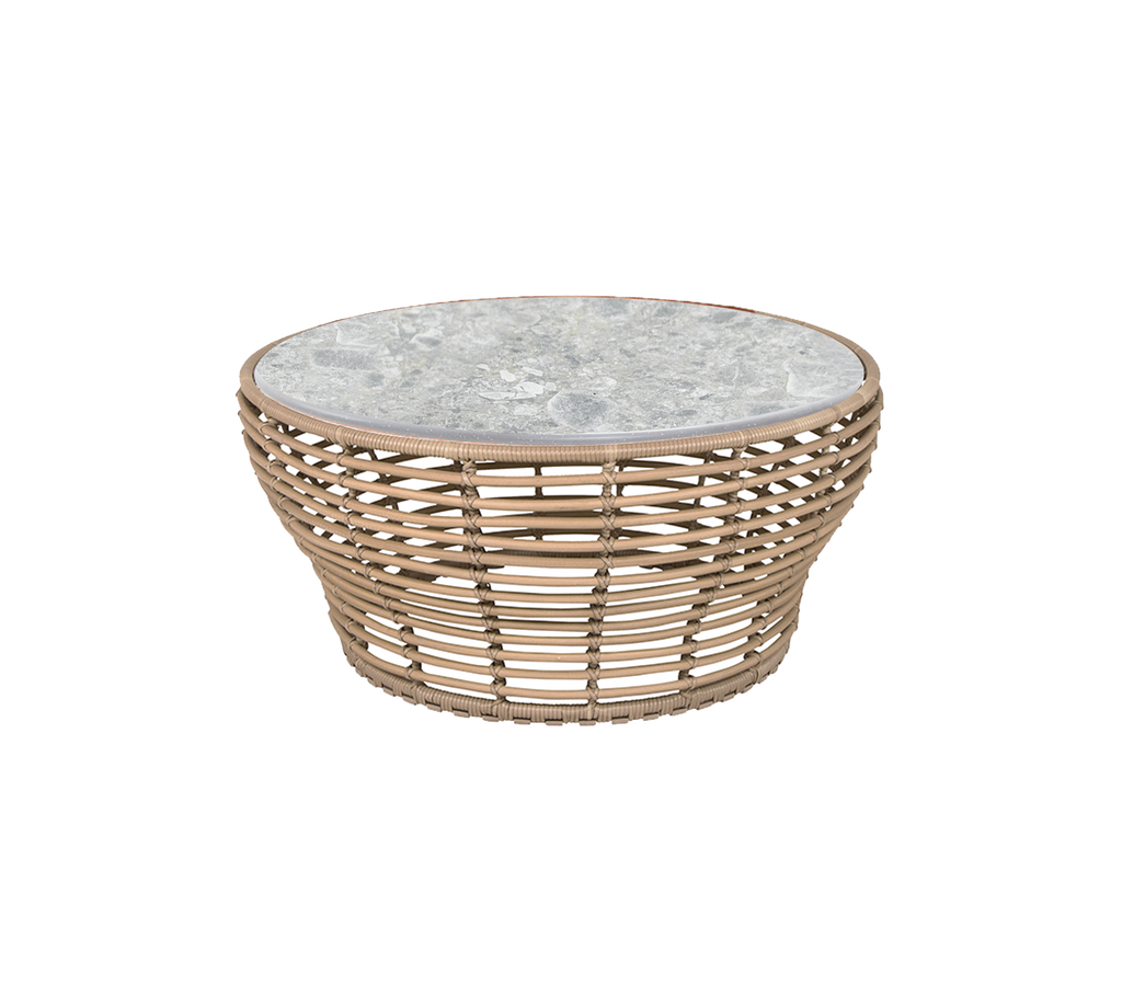 Basket coffee table, large