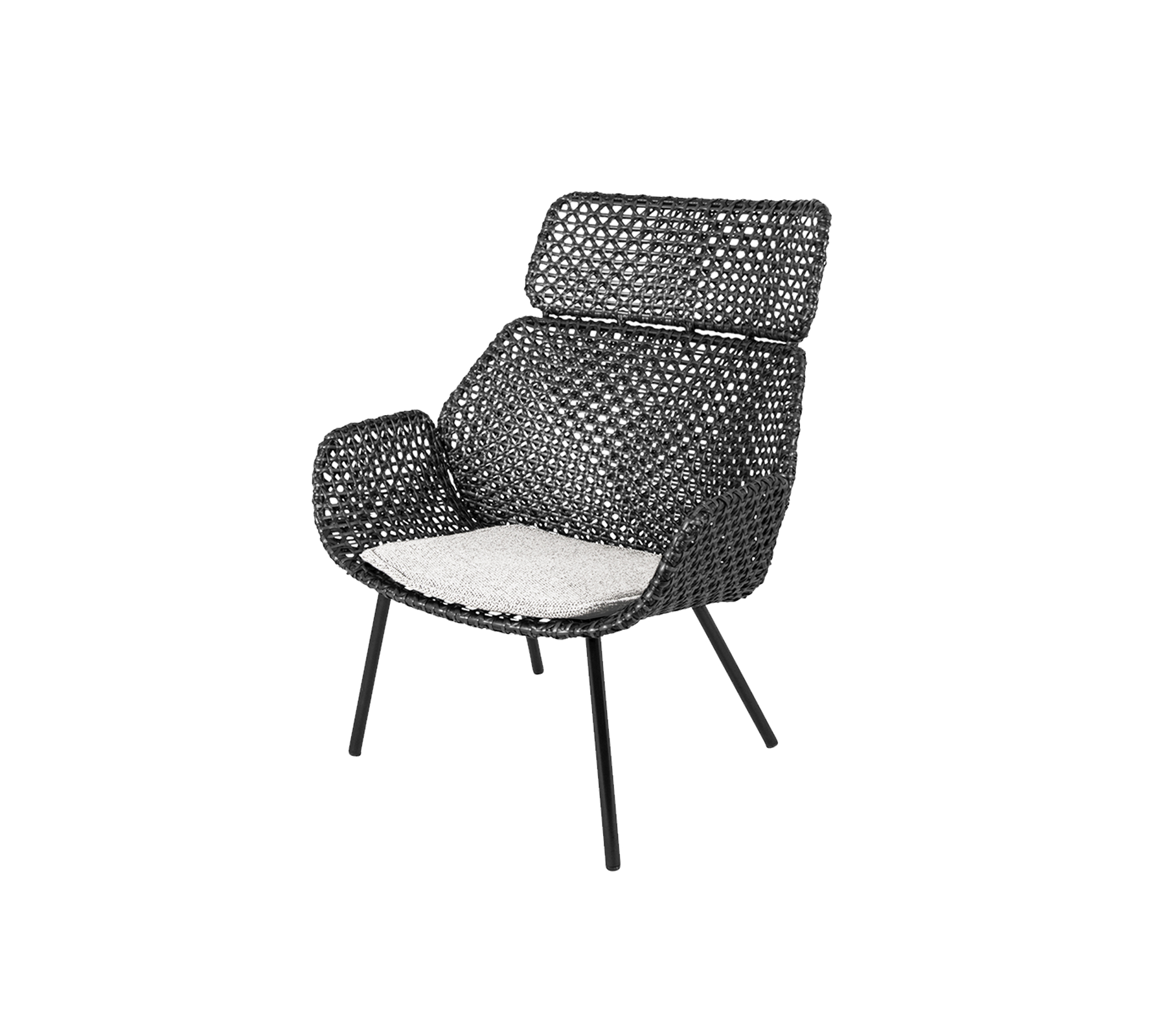 frankana campingstuhl highq comfortable blackline Cane-line Vibe highback chair