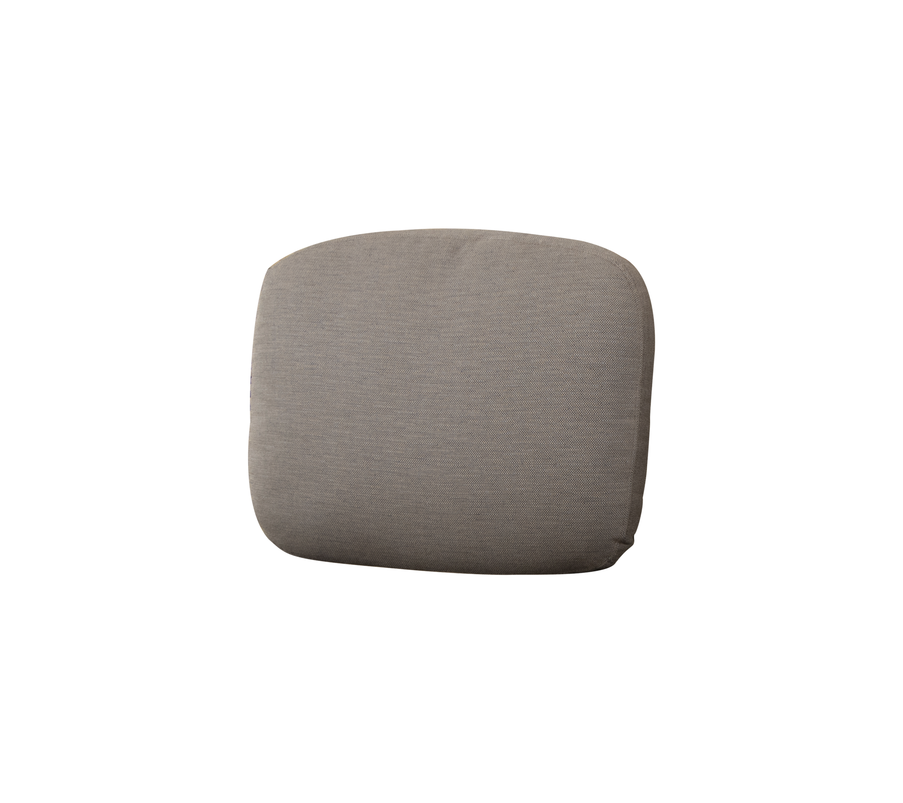 Rectangular cushion in a soft, neutral fabric, designed for comfort and support. Ideal for enhancing seating arrangements.