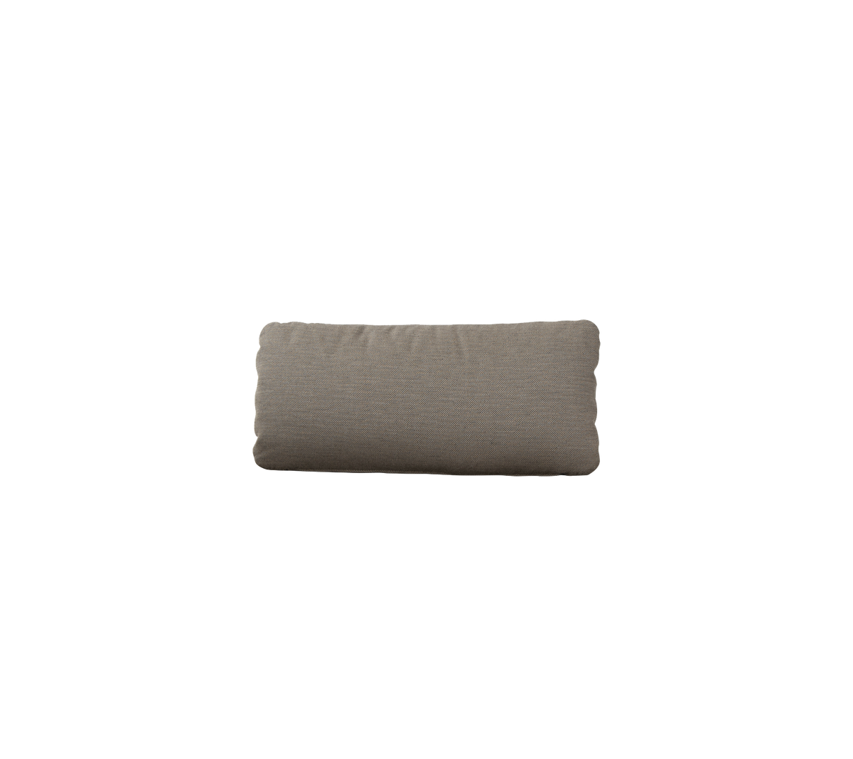 Rectangular cushion in a muted brown fabric, perfect for adding comfort and style to seating arrangements.