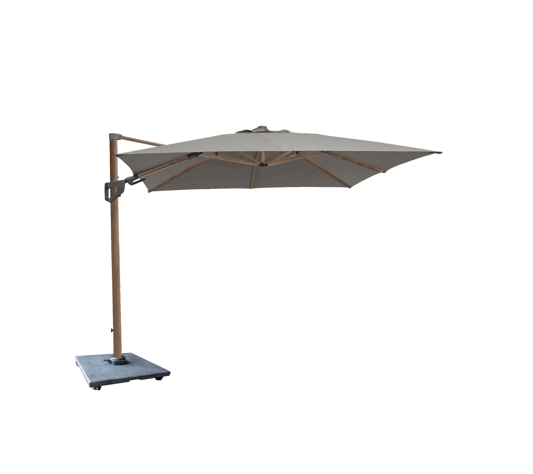 Cane-line Hyde luxe tilt parasol, 3x3 m