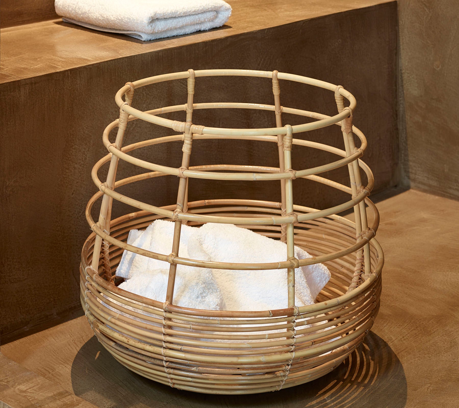 Sweep basket, round