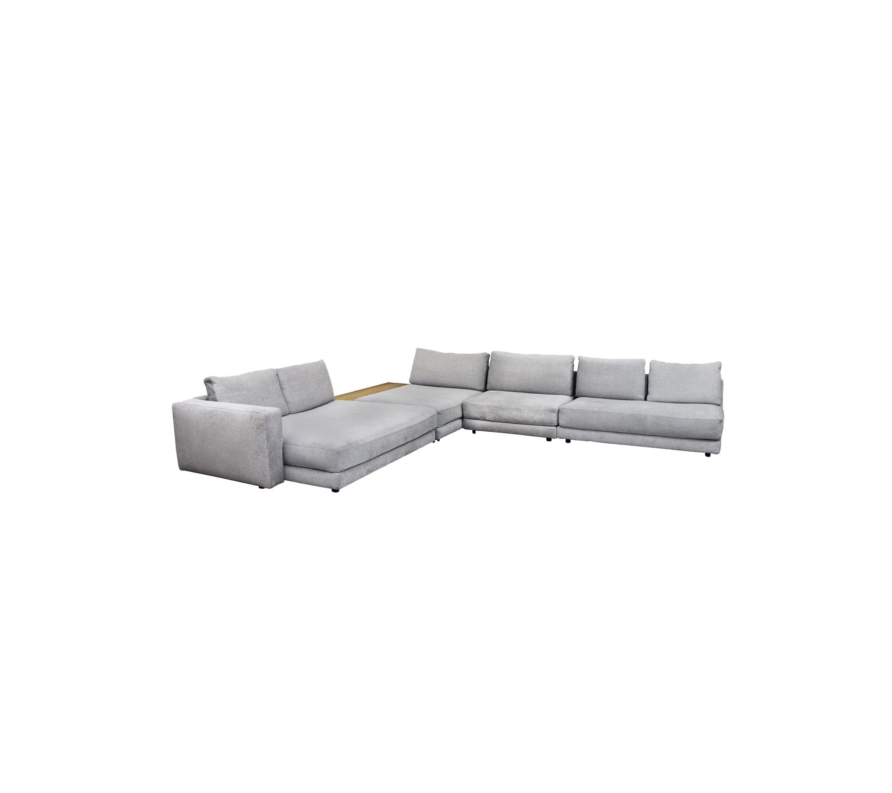 Scale corner sofa w/ table & armrest (8)
